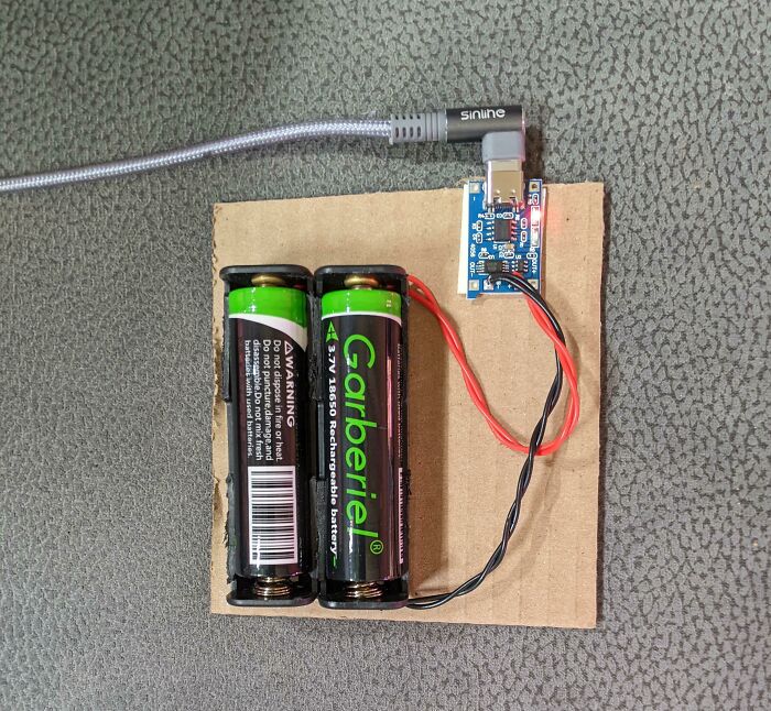 Battery Charger Stopped Working. I Had The Things On Hand To Cobble Together A Replacement 👍