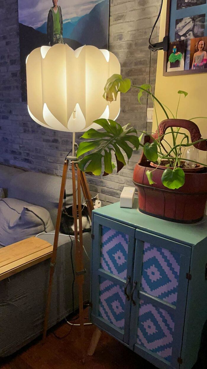 Old Wooden Tripod My Husband Found That I Felt Was Calling To Be A Lamp