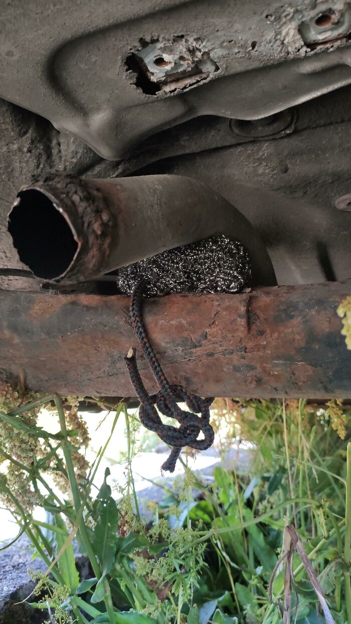 Exhaust Was Rattling Against The Rear Axle