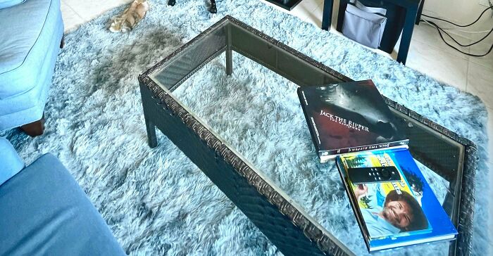 Found An Old Patio Table On The Curb Today. Spent 20 Minutes Carrying It Back To My Apartment. Worth It