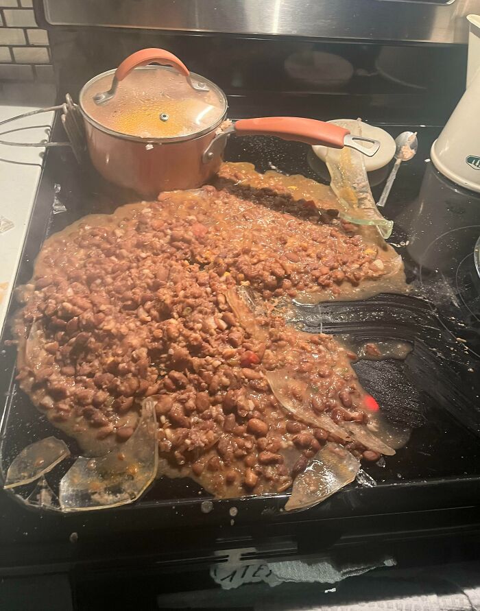 After 2 Days Of Cooking Beans, The Pot Explodes The Night We Were To Feast On Them
