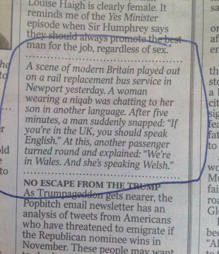 “You Should Speak English”