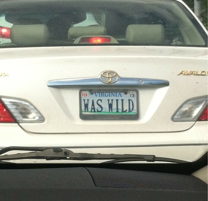 Old Lady Drove By. This Is Her License Plate