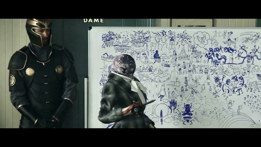 In Thor: Love And Thunder (2022), Miek’s Drawing Depicts The Whole Story Of The Movie In Thor: Love And Thunder (2022), Miek’s Drawing Depicts The Whole Story Of The Movie