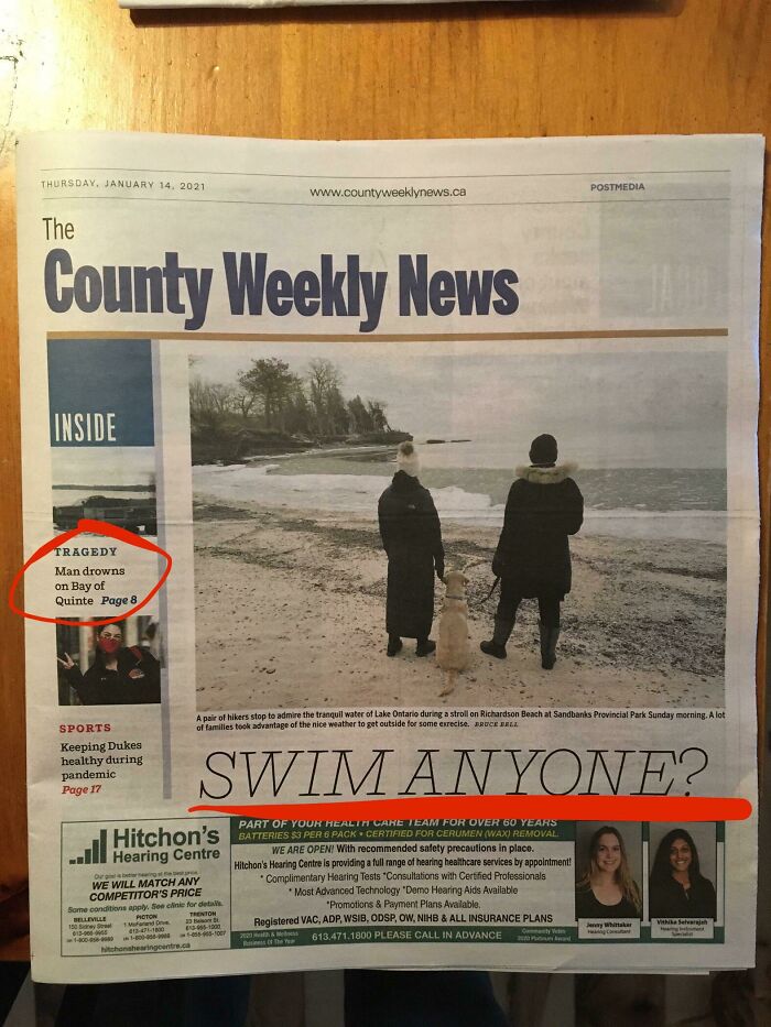 Local Newspaper Editor Can’t Read A Room