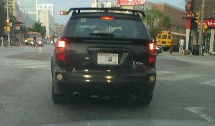 Also An Appropriate License Plate