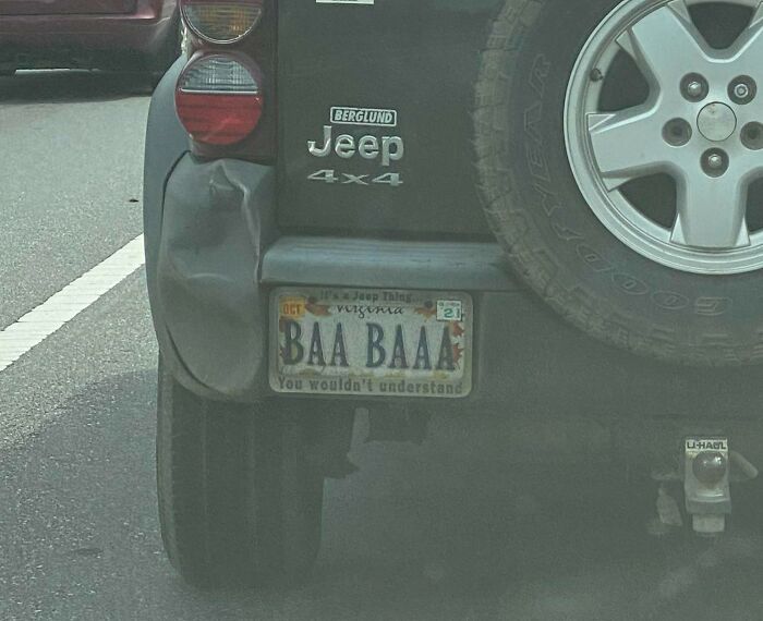 Saw This License Plate Today At The Light Gotta Love It