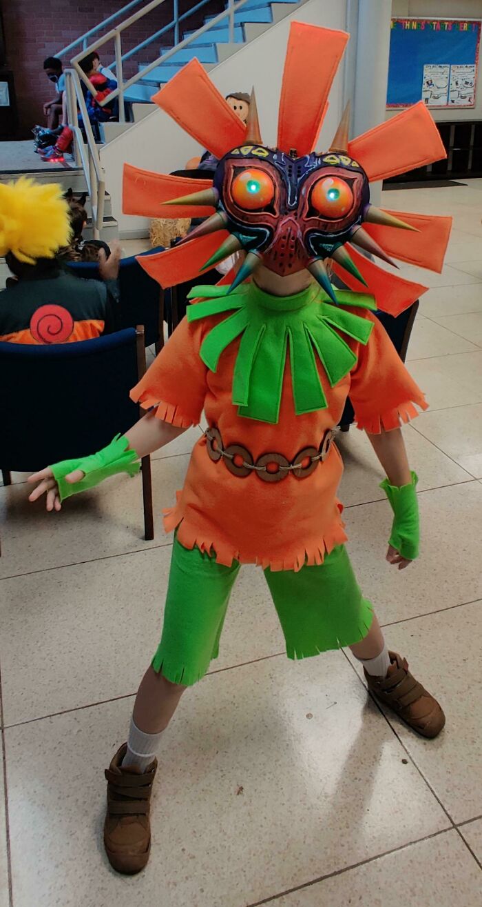 My Son's Skull Kid For Halloween