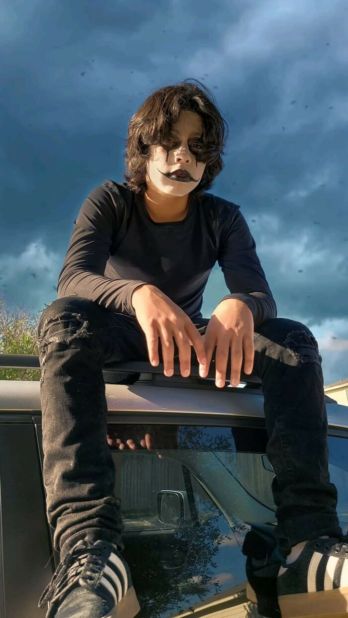 My Son Grew His Hair All Year To Get Dressed Up & Stay Home On Halloween Because He Got Covid