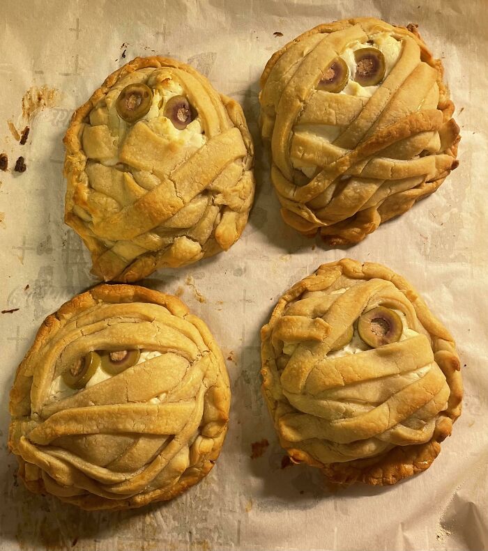 Mummy Butternut Squash And Goat Cheese Tartlets Made From Scratch