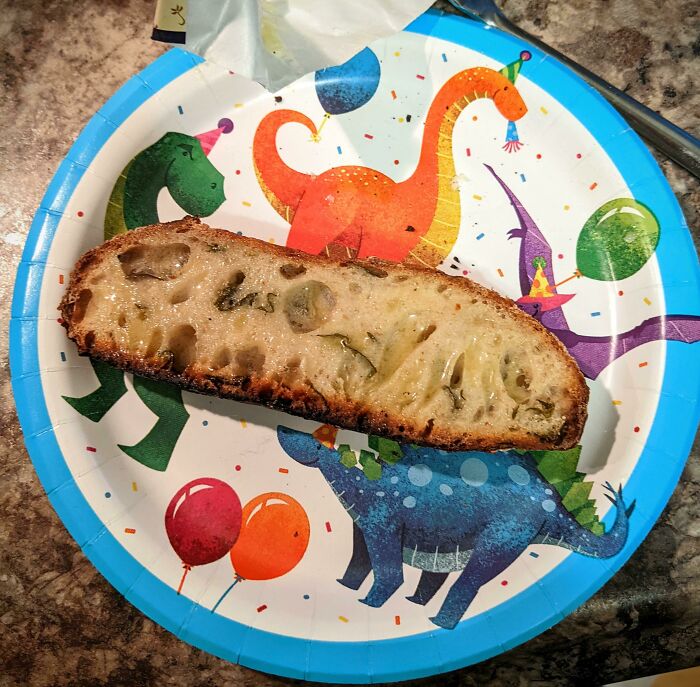 This Ramp Sourdough Took Me Literally All Weekend To Make, Between Foraging The Ramp Leaves And Making The Damn Bread. Thought It Deserved To Be On My Finest China