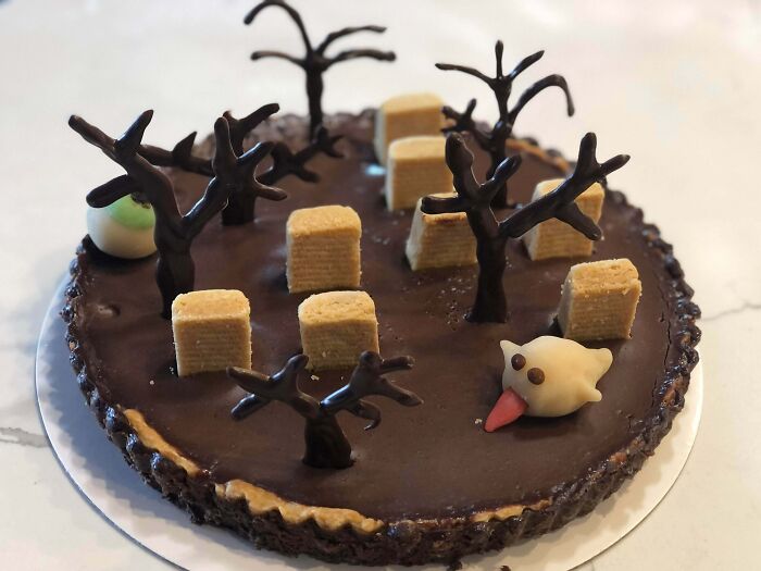 Just Wanted To Share My Chocolate Graveyard Halloween Tart I Had Made