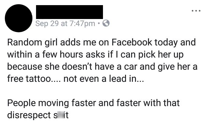 Tattoo artist shares a frustrating encounter with an unreasonable customer on social media.