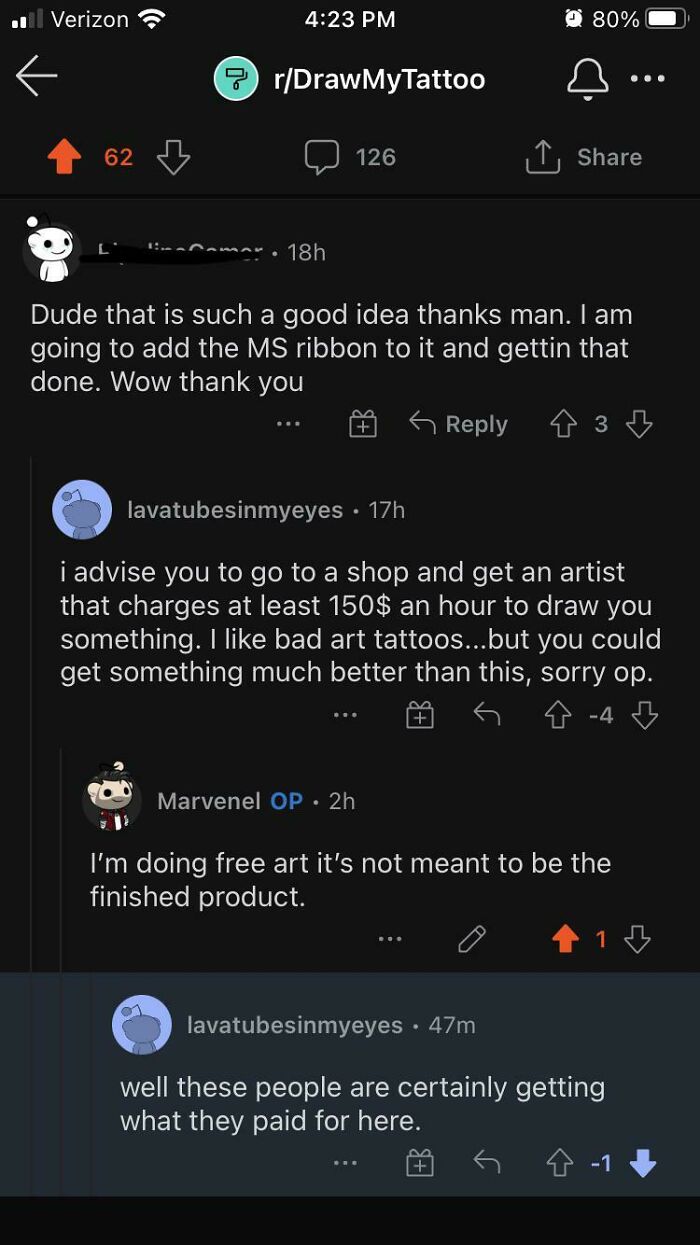 I Offer Free Tattoo Sketches