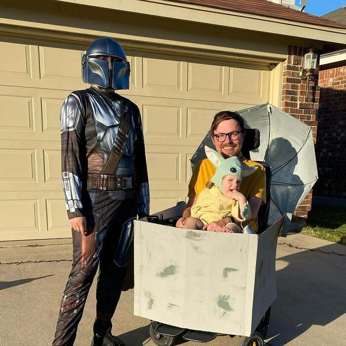 Family Costume! The Mandalorian, Baby Yoda / Grogu And The Pod
