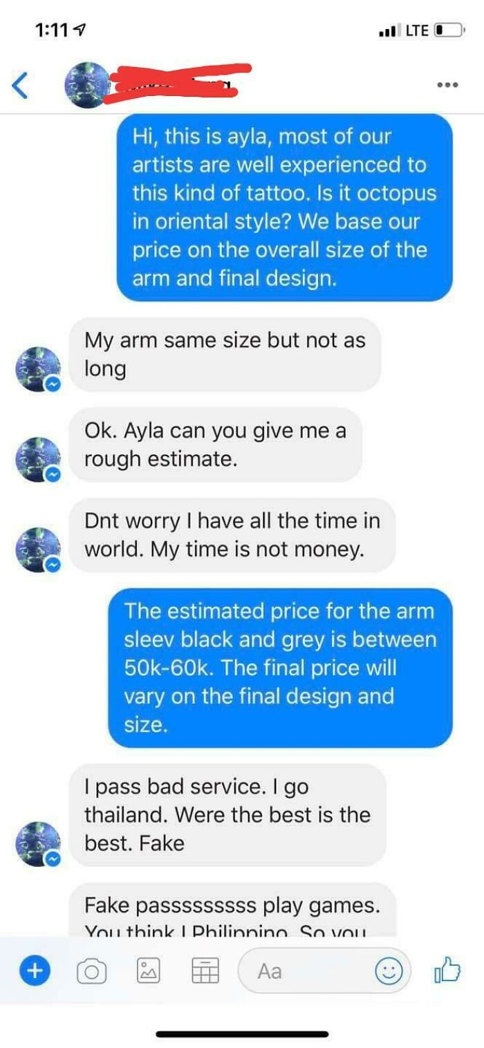 Then Get Your Tattoo Done There, Choosing Beggar. Your English Sucks