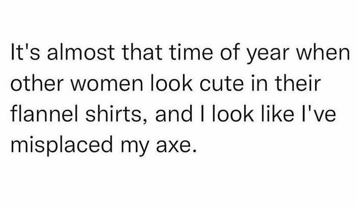 Meme about life in Canada, humorously comparing fashion in flannel shirts to looking like a misplaced lumberjack.