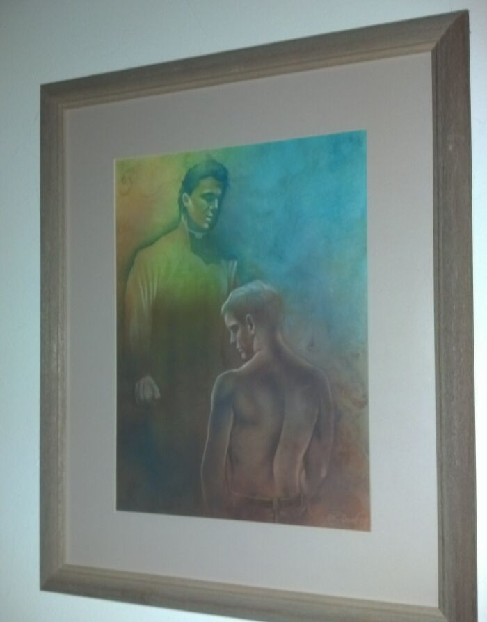 I'm Renting A Cabin For A Weekend Away. This Is Hanging In The Bedroom