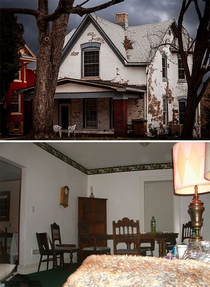 White Sallie House and white inside with furniture