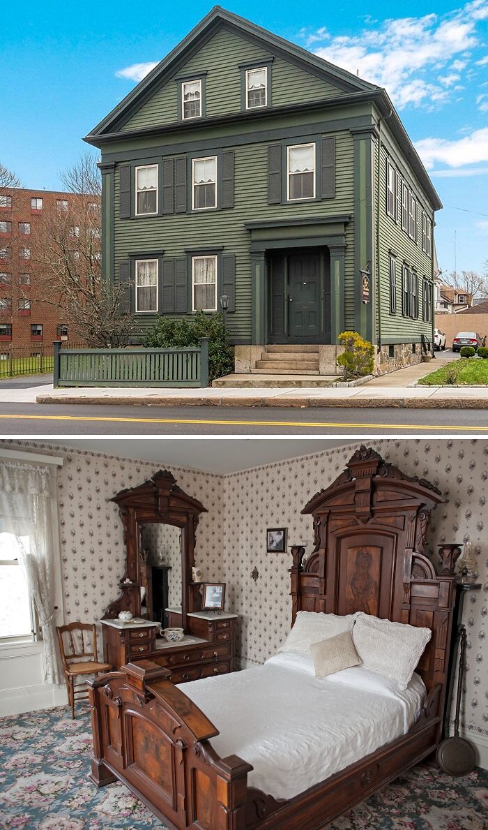 Lizzie Borden green House and inside furniture