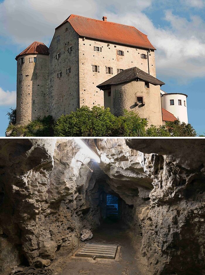 Brown Burg Wolfsegg Castle and inside