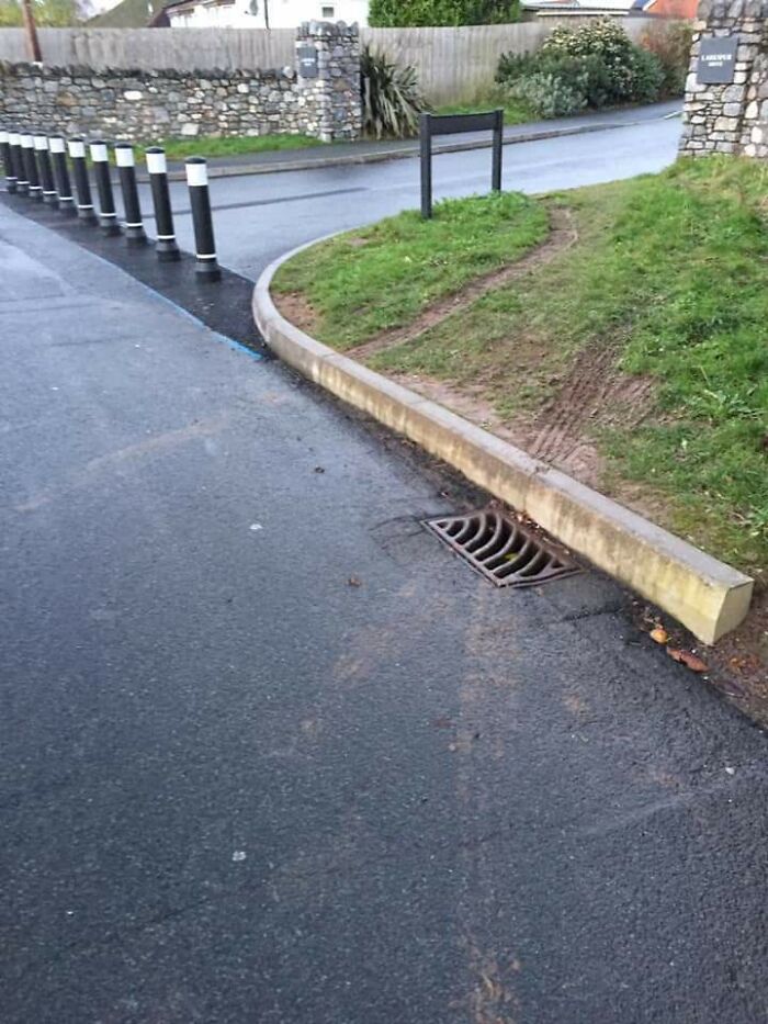 Bollards Were Installed Last Week At My Estate, Meaning All 450 Houses Have To Use One Road To Exit. In The Wise Words Of That Bloke From The Dinosaur Film "Life Uh, Finds A Way"