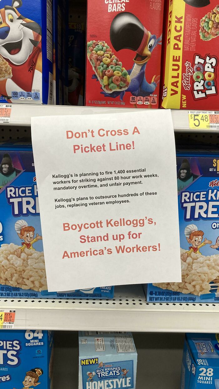 Sign Posted At Walmart