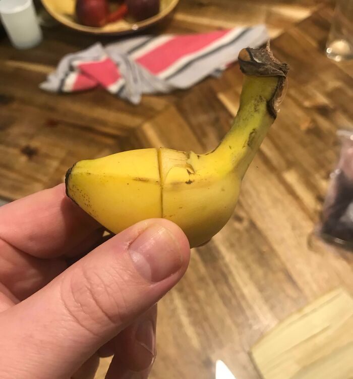 The Two Ends Of My Banana Fit Together To Make A Baby Boy