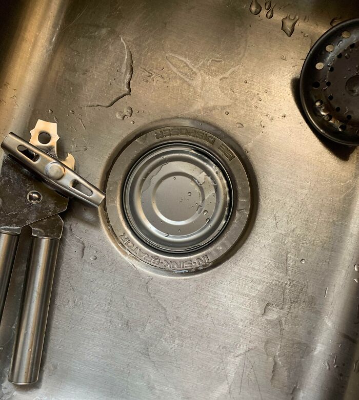 Accidentally Dropped Tuna Can In My Sink