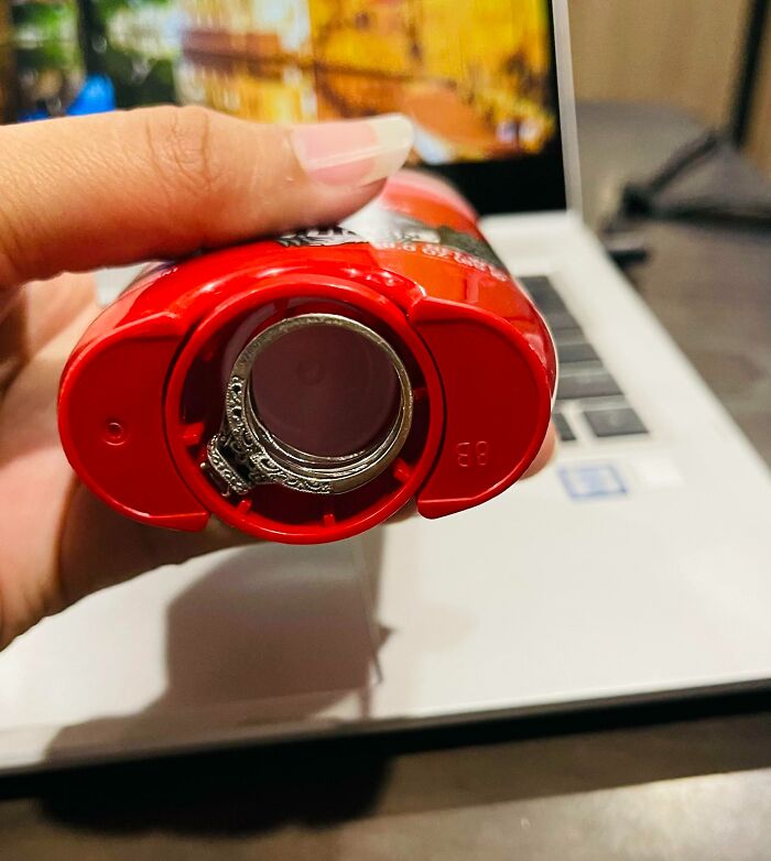 I Thought I Lost My Wedding Ring On A Road Trip. I Called Gas Stations, Pawn Shops, Searched Lost And Found Post. I Gave Up And Then Found It Under My Husband's Deodorant