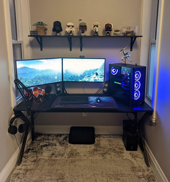 My New Home Office Fits My Desk And Rug Like It Was Custom Made