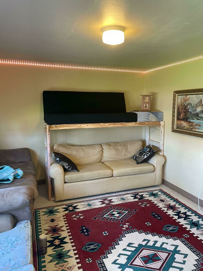 Double Decker Couch We Made