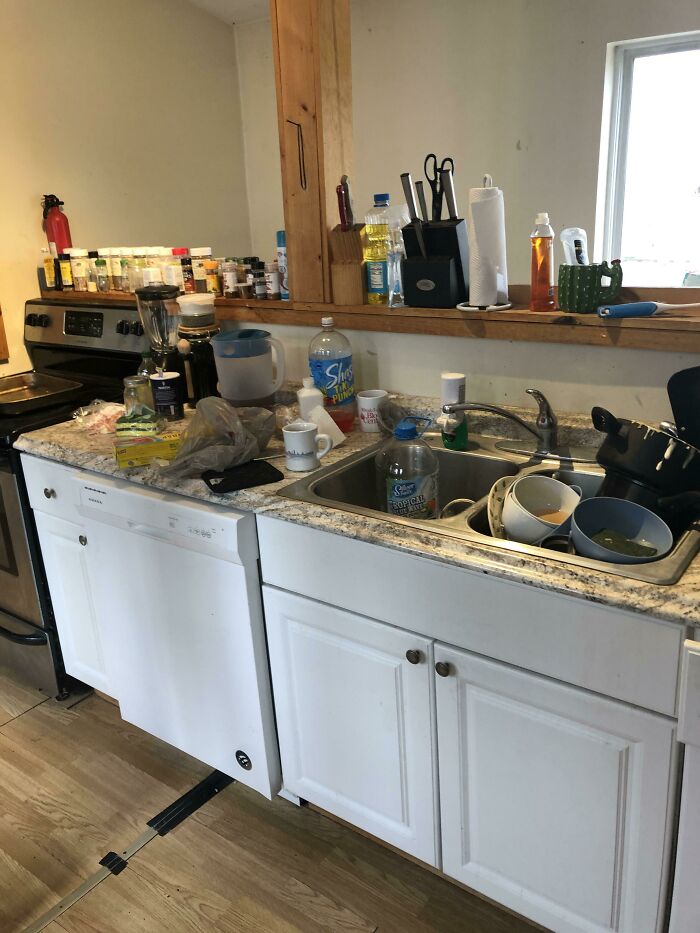 How My Roommates Leave The Kitchen All The Time. My Partner And I Are Trapped In Our Room Until We Move