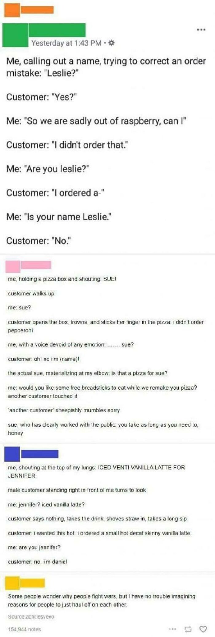 The Peolpe We Love To Hate