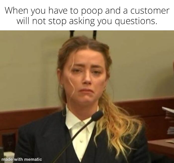 Trying To Make It To The Bathroom Without A Customer Seeing You