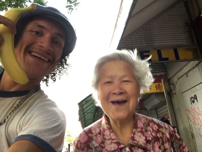 Today, I Helped This Lady With Her Luggage Up The Subway Stairs And Was Rewarded With Two Bananas, One For Each Set Of Stairs