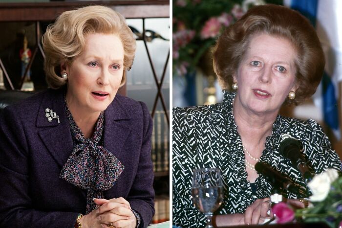 Side-by-side comparison of well-known world history figure and her movie portrayal, highlighting historical accuracy and differences.