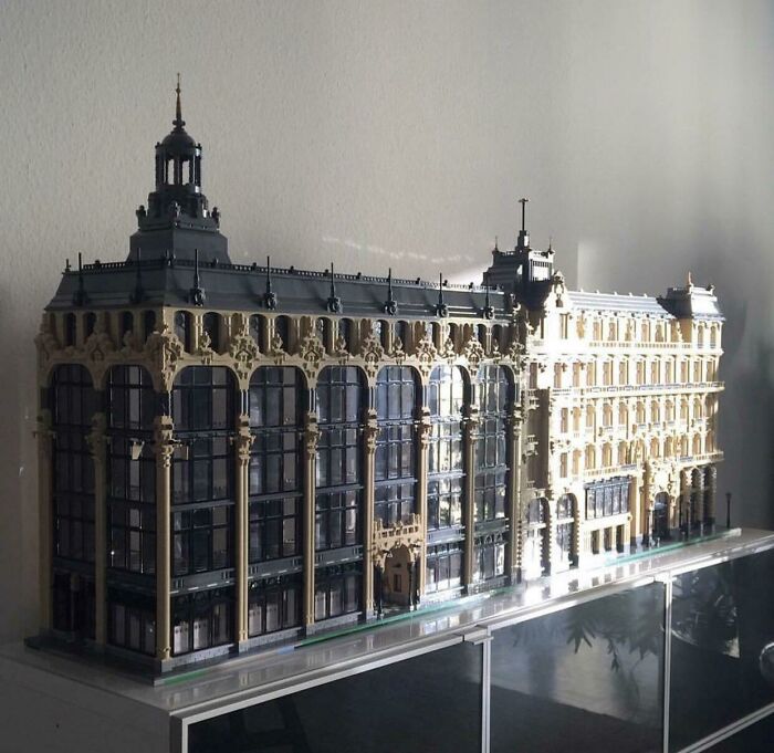 Detailed LEGO build of an intricate, large-scale architectural structure showcasing incredible LEGO artistry and craftsmanship.