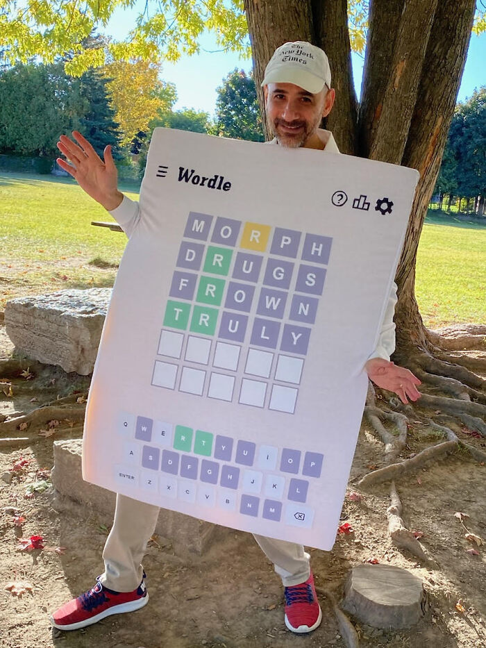 My Wordle Costume - Try To Solve. Hint: It Is Halloween Themed
