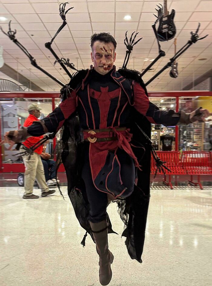 Hice un extraño disfraz de no-muerto para Halloween este año