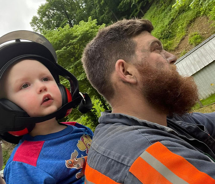 Miner Goes Viral For Rushing To Take His 3-Year-Old Son To His First Basketball Game While Covered In Coal Dust