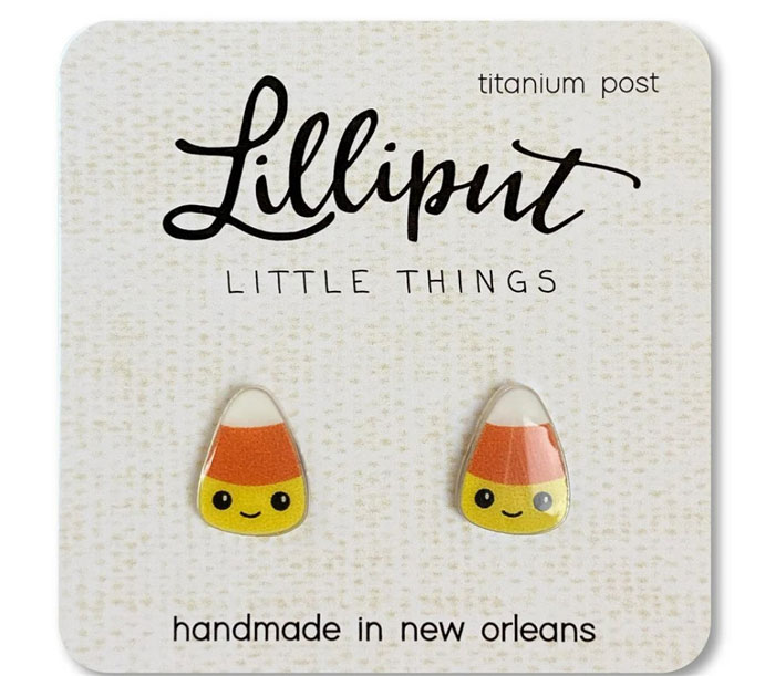 Kawaii Candy Corn Earrings