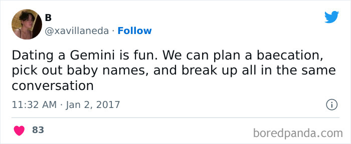 Dating Gemini being fun meme