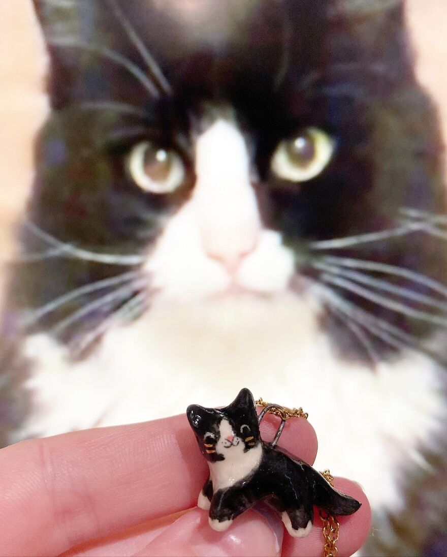 I Make Ceramic Pet Portrait Charms