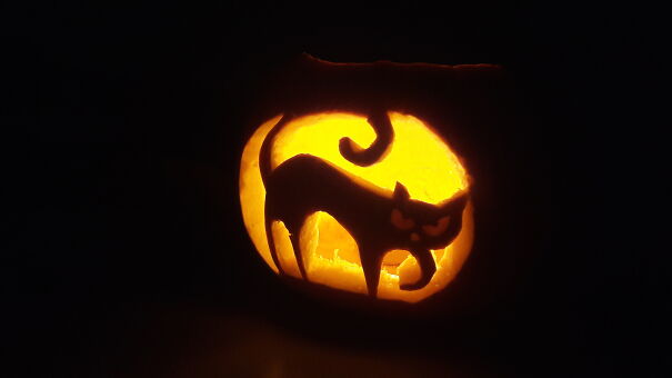 Bored Headless Roach Pumpkin Art - Once Again