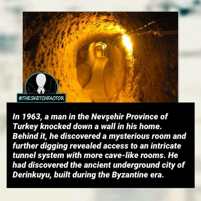 Intricate underground tunnel system discovered in Turkey’s Nevşehir Province, revealing morbid and disturbing ancient cave-like rooms.