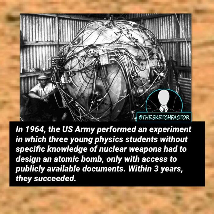 Three young physics students designed an atomic b**b using only publicly available documents in a disturbing experiment.