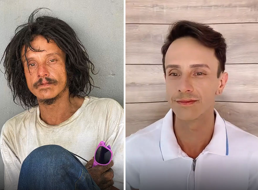 Brazilian Hairdresser Rescues Homeless People, Transforms Them By Giving Them A Second Chance At Life (39 Pics)