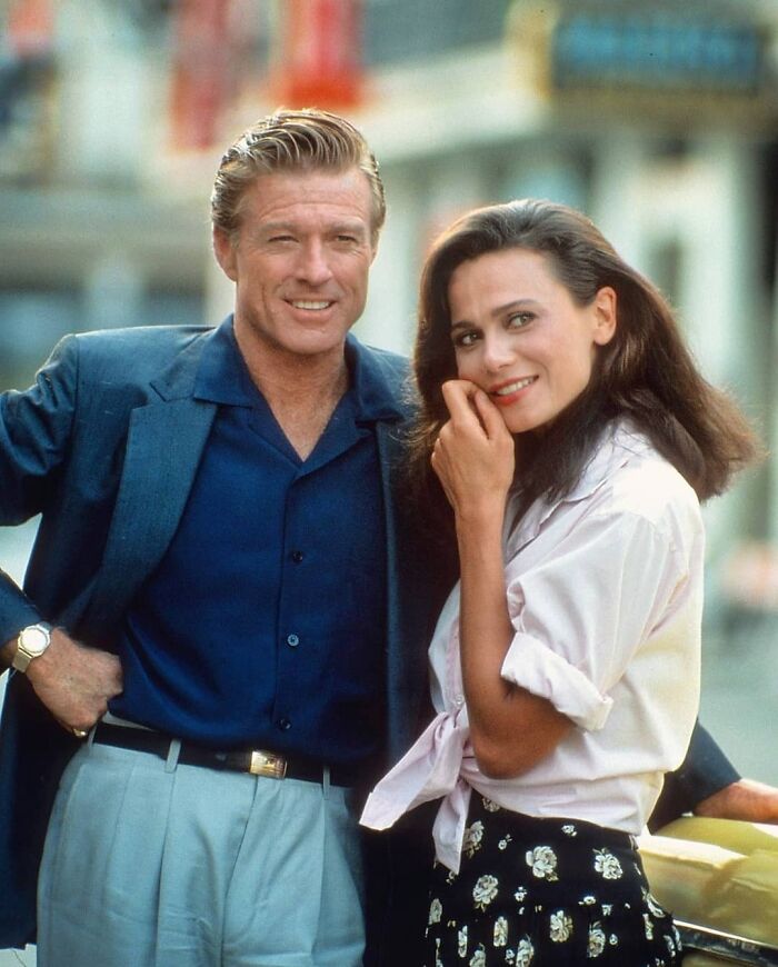 Robert Redford And Lena Olin, 1990