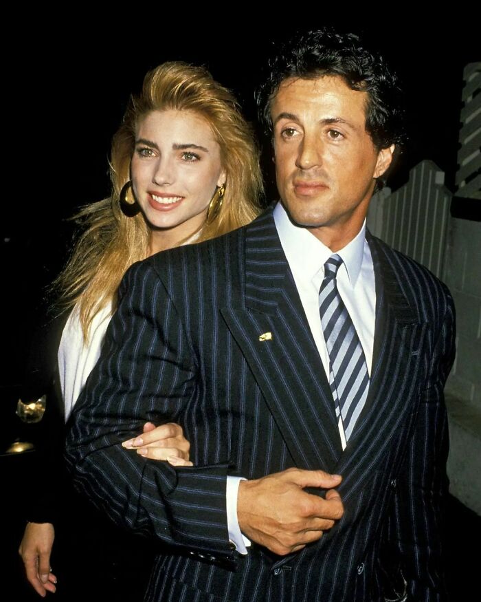 Sylvester Stallone Amd Jennifer Flavin, 1988